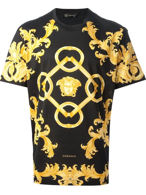 versace long sleeve t shirt|Versace t shirt men's sale.